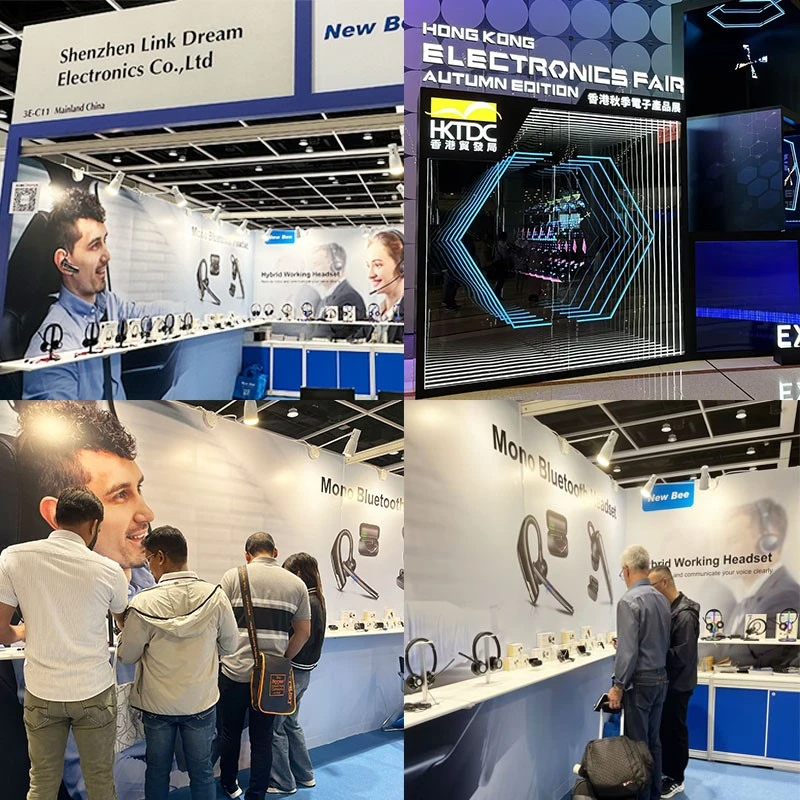 Customers at the Hong Kong Exhibition highly praised the M53 and H366 business headsets Customers at the Hong Kong Exhibition highly praised the M53 and H366 business headsets